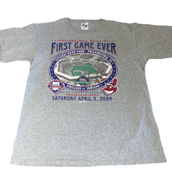 Vintage Philadelphia Phillies Citizens Bank Park First Game T-Shirt - Picture 1 of 8